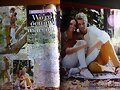 Luke Mitchell y Rebecca Breeds en una revista