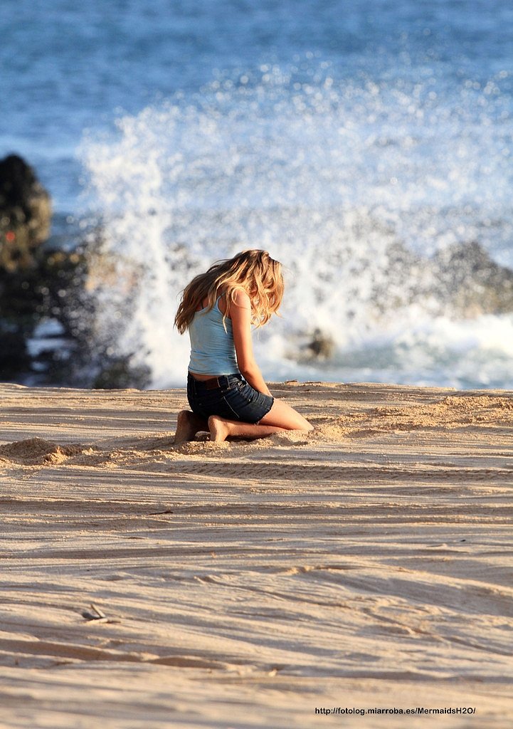 TBL Apr 3 - On the deserted beach in Maui, Hawaii