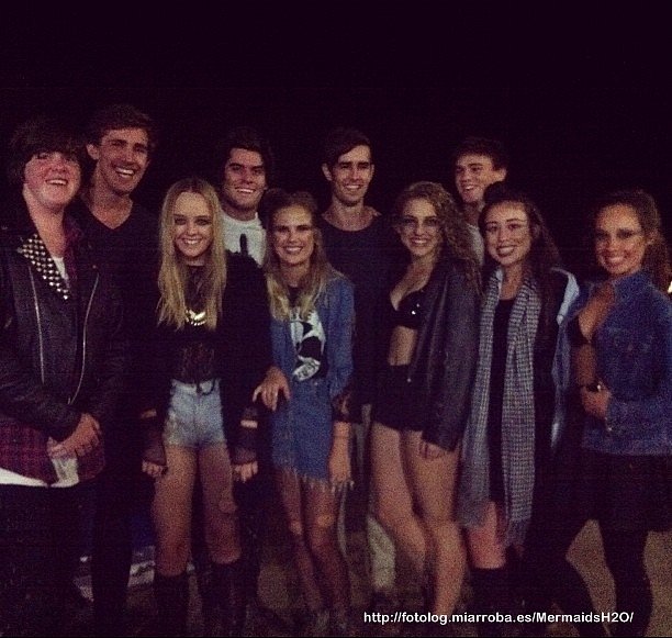 Cleo Massey con amigos