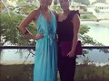 Cleo Massey con una amiga en un evento