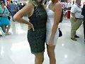 Cleo Massey y su madre en el evento GoldCoast Film