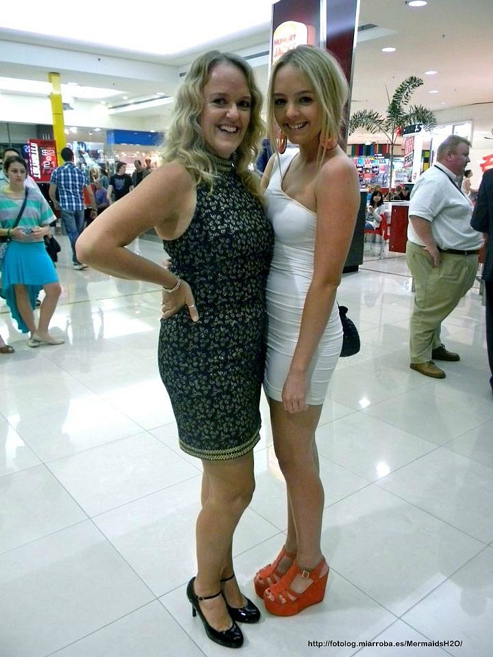 Cleo Massey y su madre en el evento GoldCoast Film