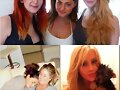 Phoebe Tonkin con fans y Claire con su perrito