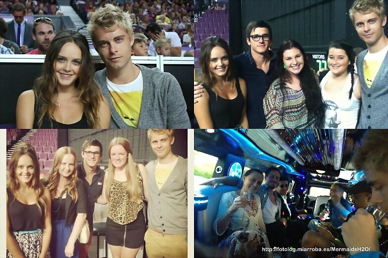 Luke Mitchell y su novia en un concierto Taylor Sw