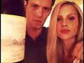 Claire Holt con su compa&ntilde;ero Josep Morgan en TVDS3
