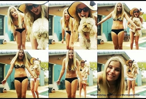 Cleo Massey con una amiga