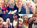 Cleo Massey con amigos