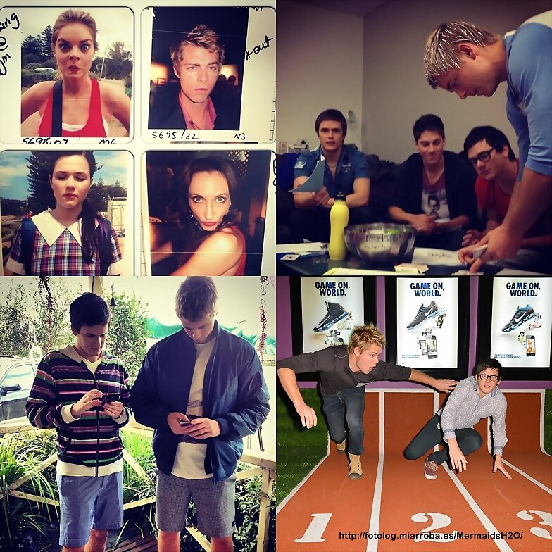Luke Mitchell con amigos