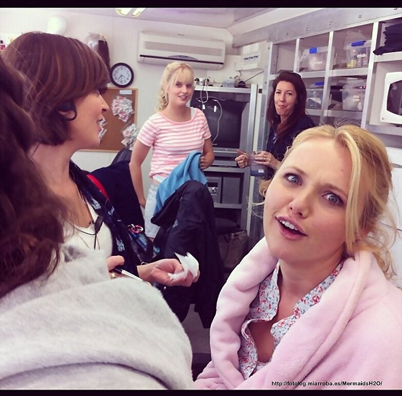 En el set de Mako Mermaids