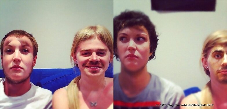 Cariba Heine jugando con el photoshop