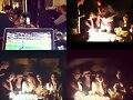 Cariba Heine cenando con sus amigas