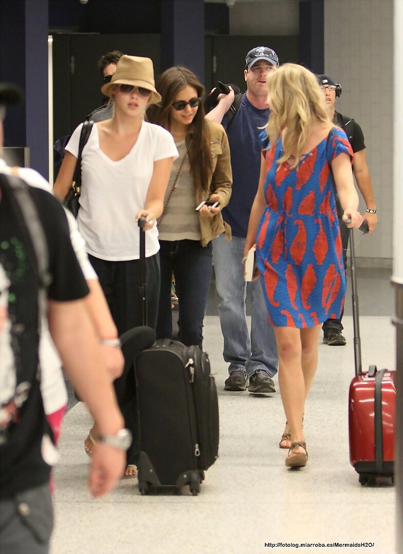 Claire Holt - Arrived At The LAX Airport In LA