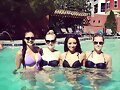 Claire Holt con sus amigas de&#039;The Vampire Diaries&#039;