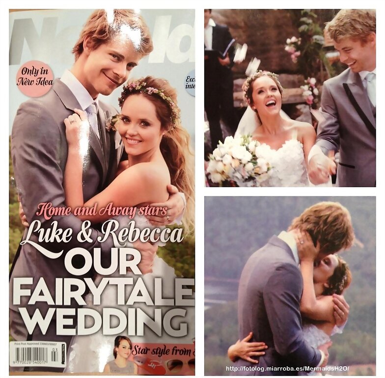 Boda Luke Mitchell & Rebecca Breeds en "New Idea"