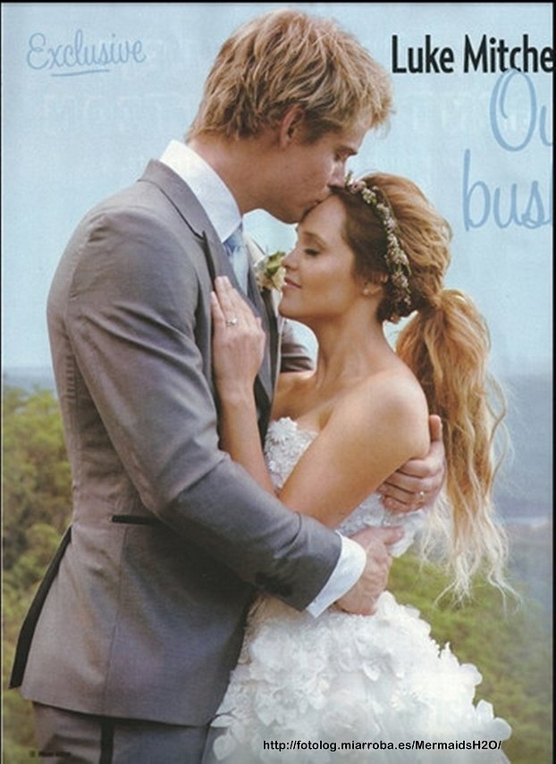 Boda Luke Mitchell & Rebecca Breeds en "New Idea"