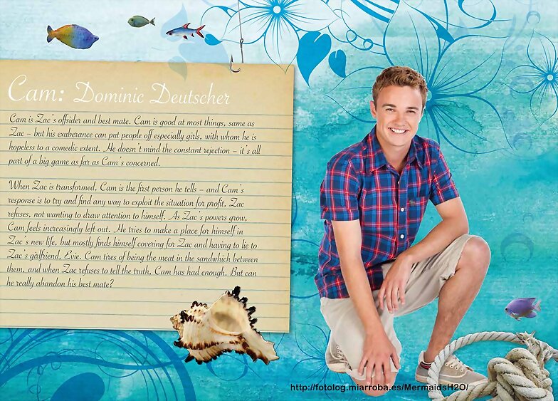Dominic Deutscher interpreta Cam en Mako Mermaids