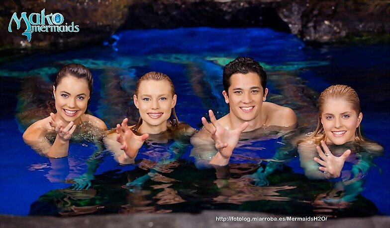 Nixie, Lyla, Zac y Sirena de Mako Mermaids