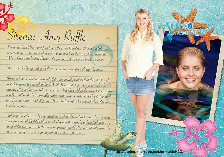 Amy Ruffle interpreta a Sirena en Mako Mermaids