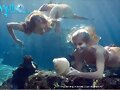 Lyla y Sirena en el oc&eacute;ano de Mako Mermaids