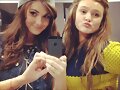 Brittany Byrnes con su hermana