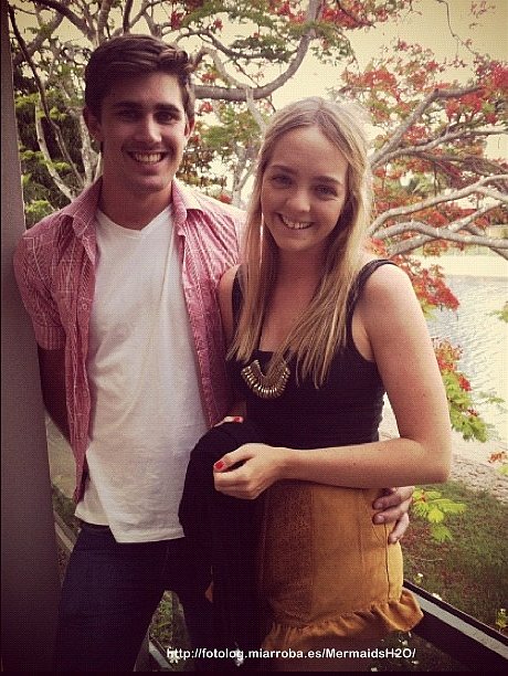 Cleo Massey con su novio Luke Dempsey-Ceh