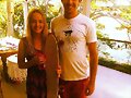 Cleo Massey con su novio Luke Dempsey-Ceh