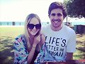 Cleo Massey con su novio Luke Dempsey-Ceh