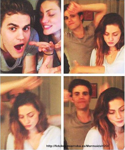 Phoebe Tonkin en el cumpleaños de Paul Wesley