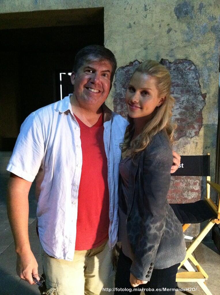Claire Holt en el set de The Originals
