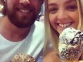 Cleo Massey con su novio Luke Dempsey-Ceh