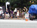 BTS de Claire Holt en el set del 5x01 de TVD