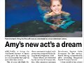 Articulo sobre Amy Ruffle (Sirena) en una revista