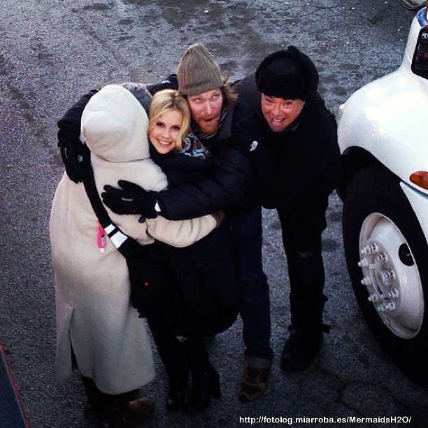 Claire Holt en el set de The Vampire Diaries T4