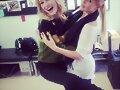 Claire Holt en el set de The Vampire Diaries T4