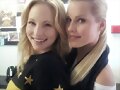 Claire Holt en el set de The Vampire Diaries T4