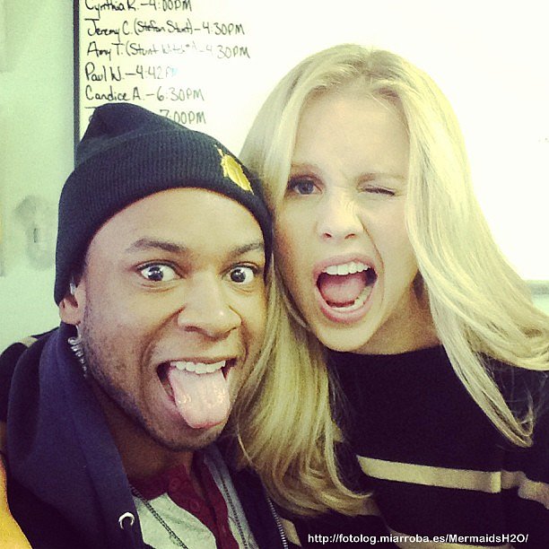 Claire Holt en el set de The Vampire Diaries T4