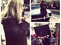 Claire Holt en el set de The Vampire Diaries T4