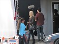 Claire Holt en el set de The Vampire Diaries T4