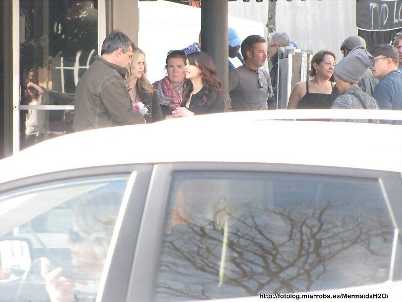 Claire Holt en el set de The Vampire Diaries T4