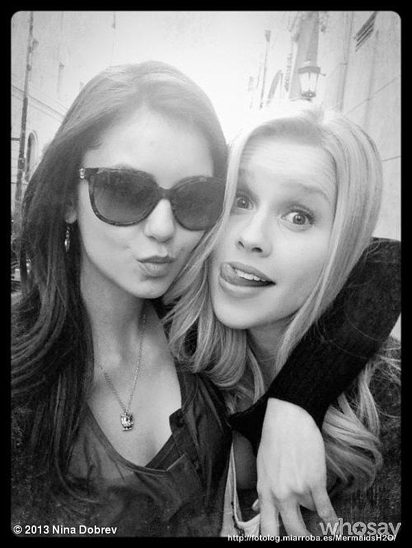 Claire Holt en el set de The Vampire Diaries T4