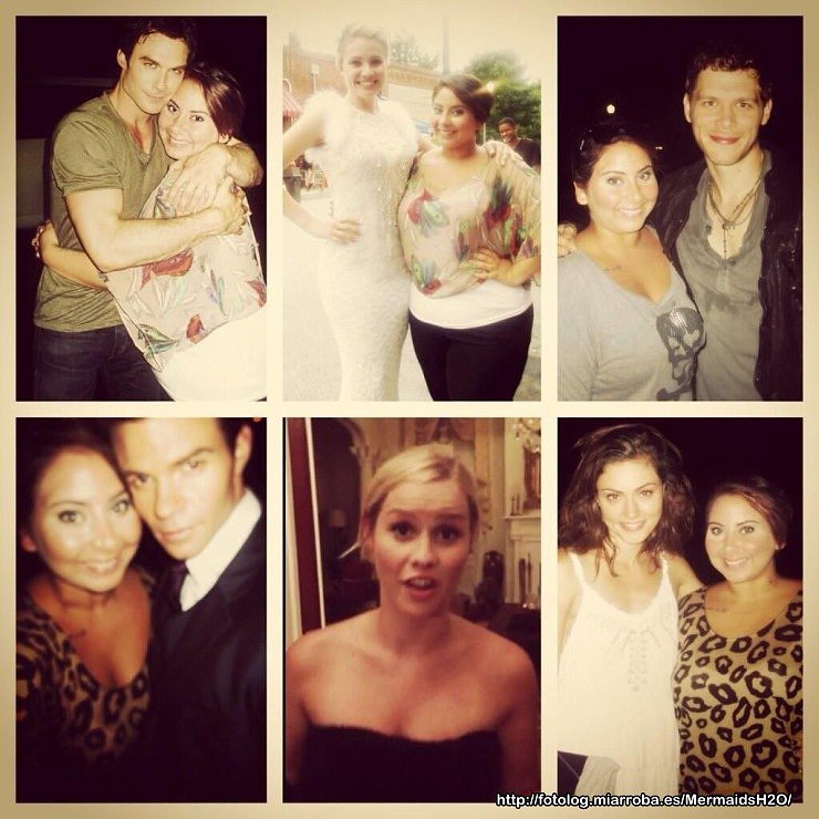 Claire Holt en el set de The Originals