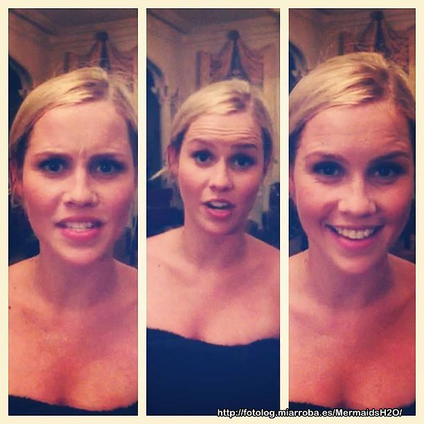 Claire Holt en el set de The Originals