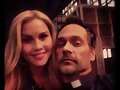 Claire Holt en el set de The Originals