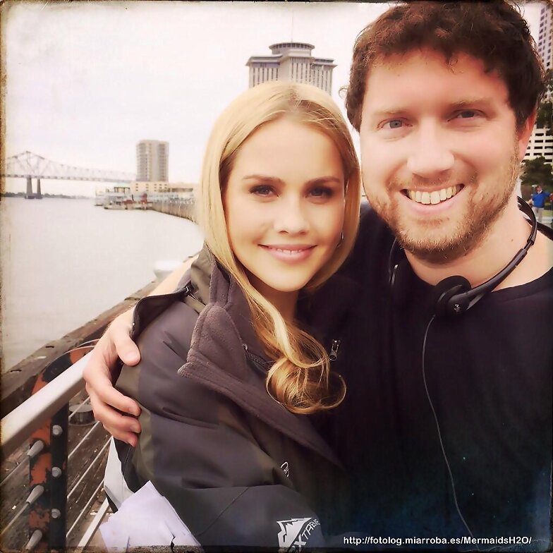 Claire Holt en el set de The Originals