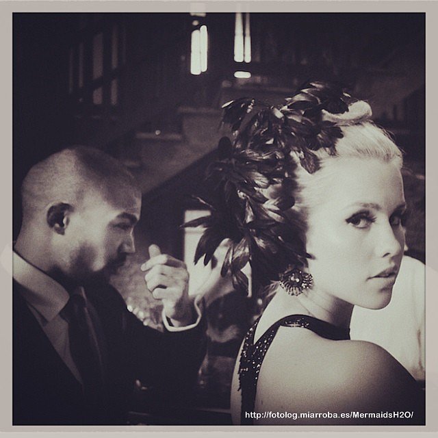 Behind the scenes Claire Holt en The Originals