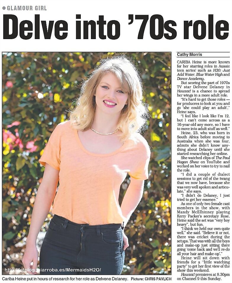 Articulo de Cariba Heine sobre su serie australian
