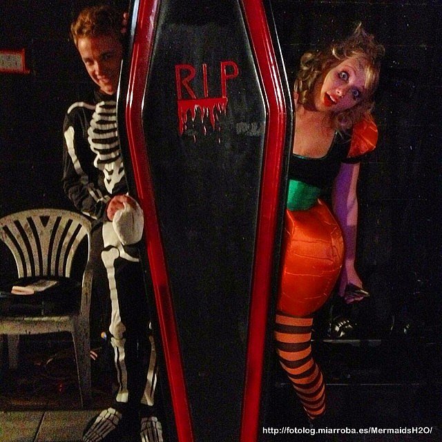 Behind the scenes Mako Mermaids 1x18 de halloween