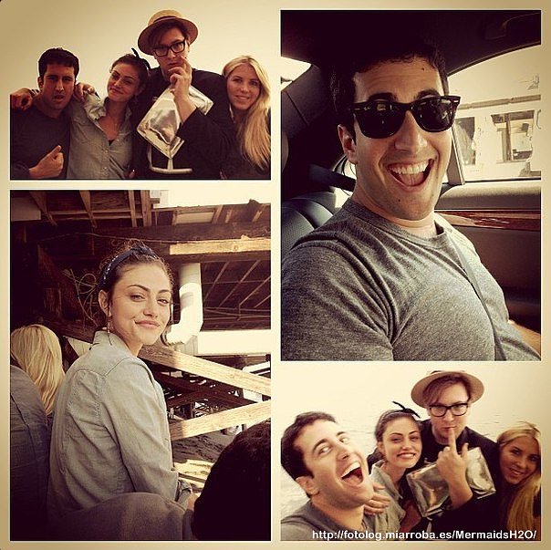 Phoebe Tonkin con Izak Rappaport y más amigos