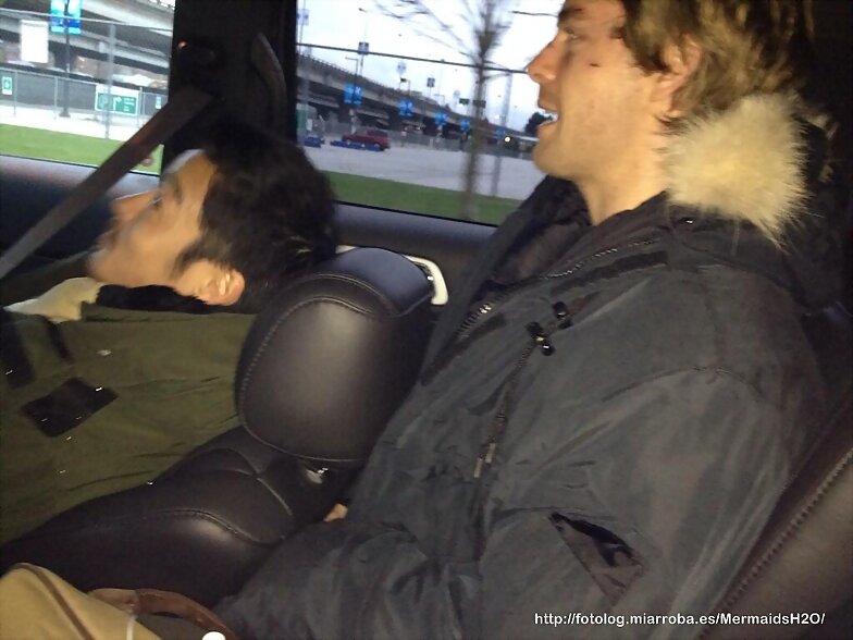 BTS Luke Mitchell en The Tomorrow People