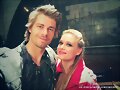 BTS Luke Mitchell en el set de The Tomorrow People